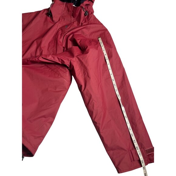 LL Bean Womens Maine Raincoat PVC Duck Bill Hood Waterproof Jacket Red Size L - Picture 15 of 15